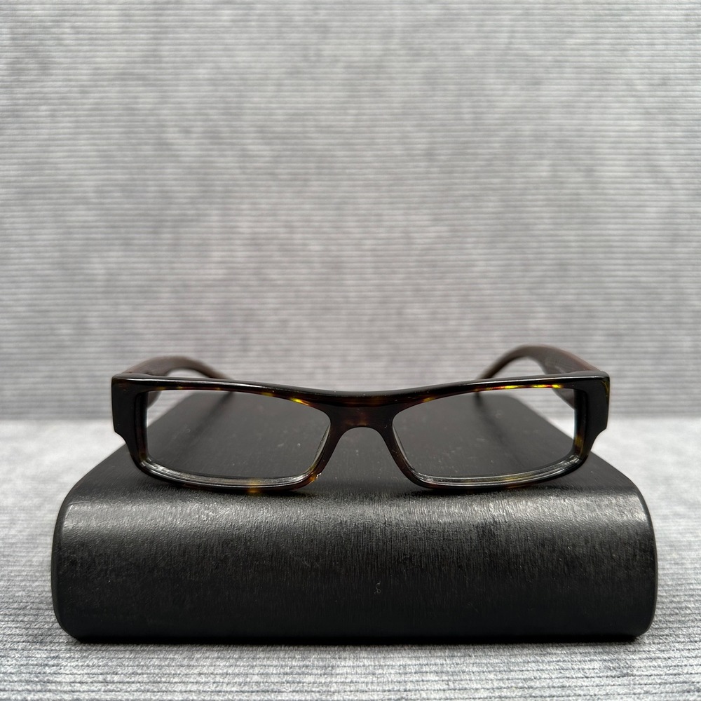 Dior Homme Black Tie 63 Tortoise Rectangular Eyeglasses Frames Italy 140